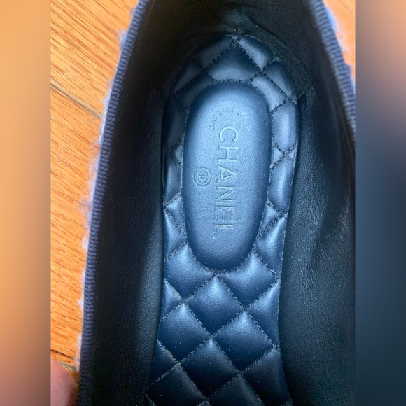 Chanel Blue Tweed Ballerina Flats - Picture 4 of 7